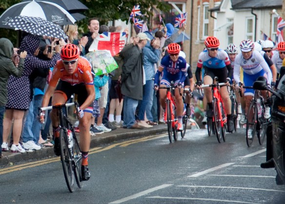 Dutch rider in front of Olympic road race