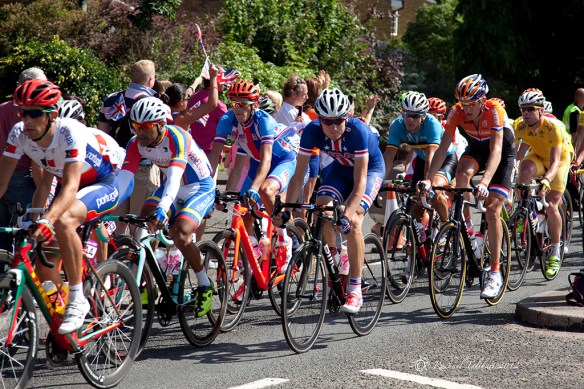 Cyclists in the Olympic road race 2012