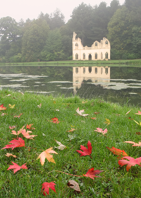 folly and autumn leaves 