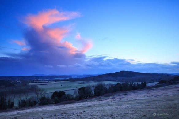 Landscape after sunset