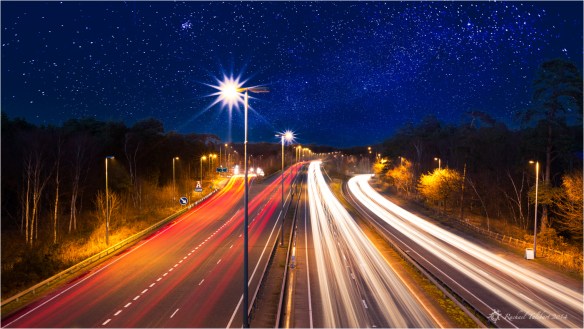 motorway at night